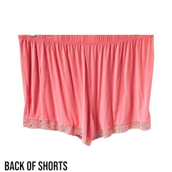 DAISY FUENTES Plus Size Sexy Lace V Neck Sleeveless Lounge Lingerie Short Set 2X - Picture 6 of 16